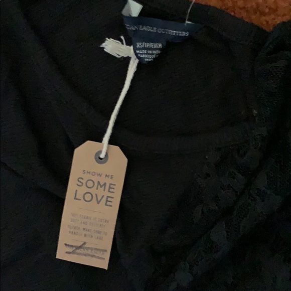 🆕 American Eagle Outfitters Black Dress XS - Picture 6 of 6